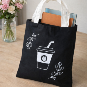 coffee cup tote bag